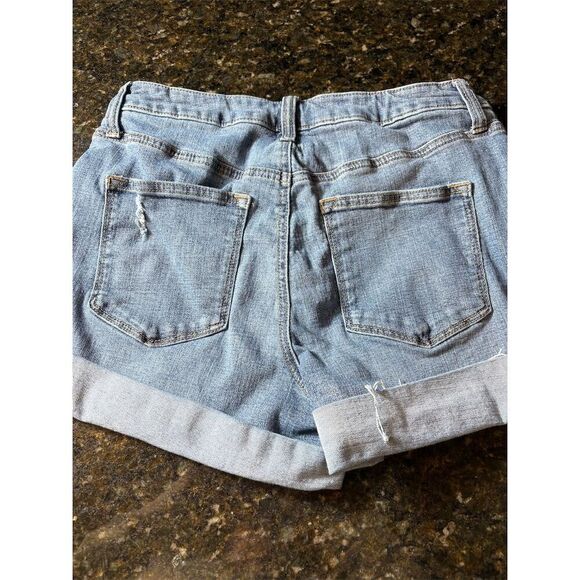 Sonoma Women's Blue Cut-Off Denim Shorts Size 10 Distressed Casual - Picture 6 of 6